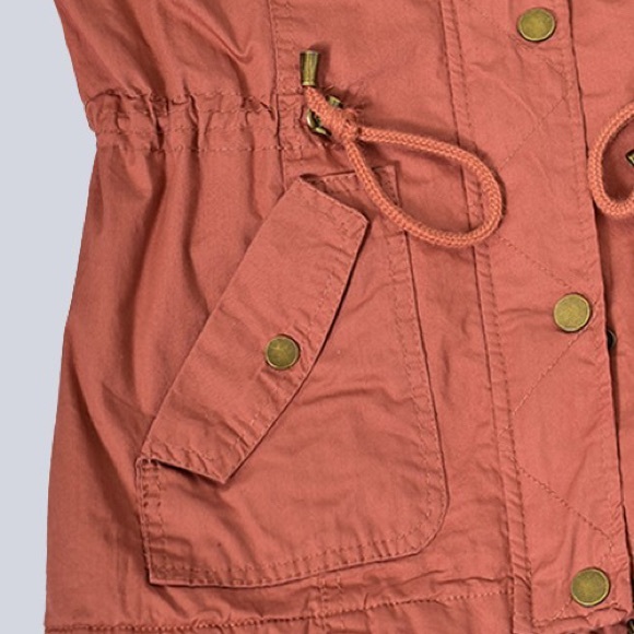 Hooded Fur-lined Utility Vest - Picture 2 of 5